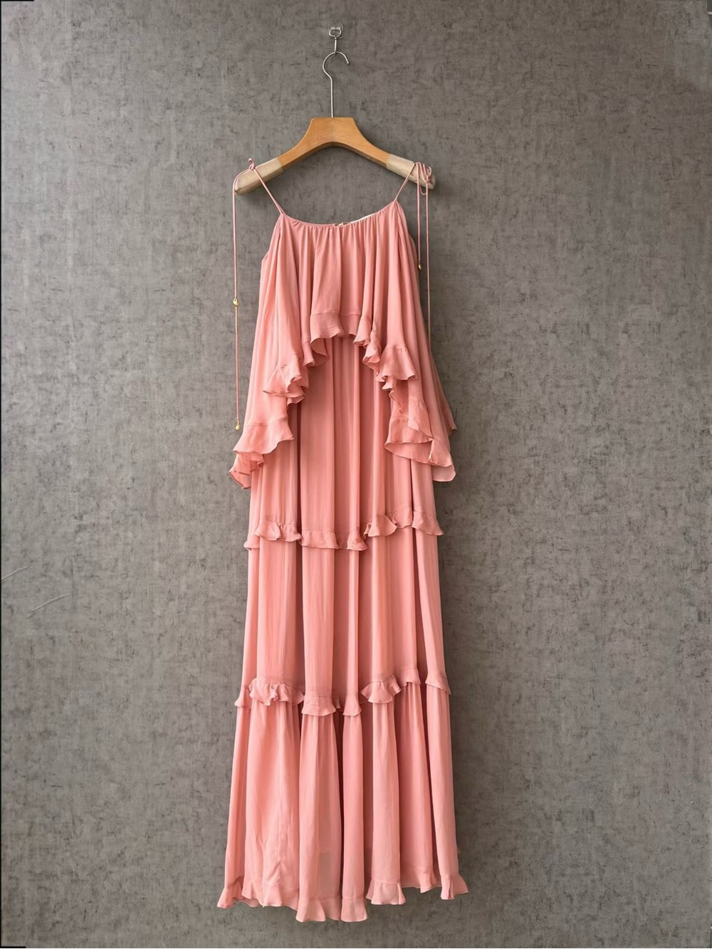 NWOT Zimmermann Women’s Pink Tiered Ruffle Maxi Dress, Size AU 2 = M - Picture 2 of 8